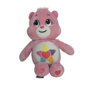 Care Bears True Heart Bear Plush 9” Pink Stuffed Animal Rainbow Star 2022